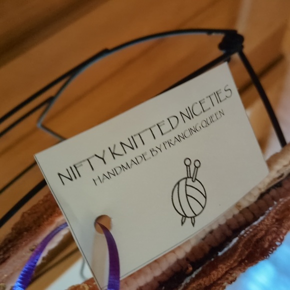 NEW! Handmade Knit Mixed Ribbon Yarn Bohemian Sparkle Fringe Scarf - Picture 2 of 11